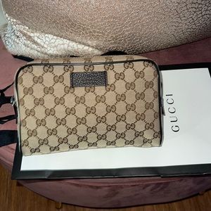Gucci Canvas & Leather Belt Bag